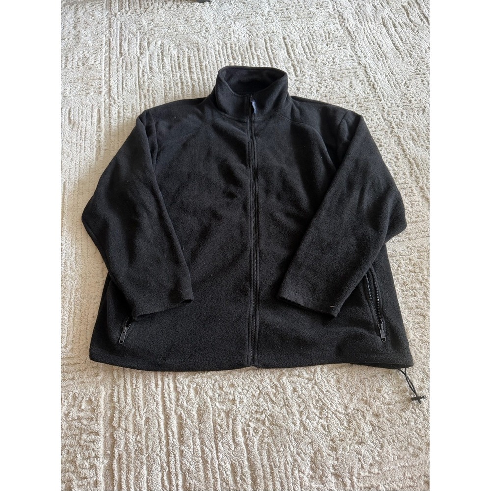 Blue generation Men's Black Full-Zip Fleece Jacket